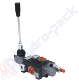 product 40 liter monoblock control valve, P40 , one spool , G 3/8" , open center single acting spool , P40 C1 GKZ1 thumb