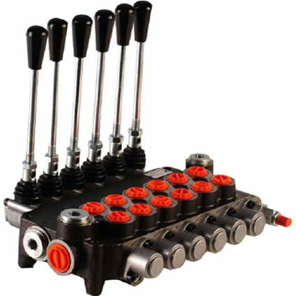 product Supapă de control monobloc de 80 litri, 6P80, șase bobine, G 1/2" , bobină centrală deschisă image thumb