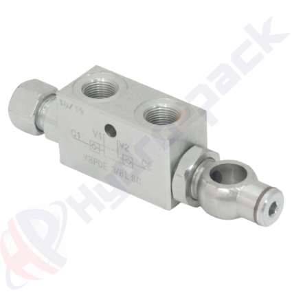 product Supapă de reținere cu dublu pilot, VBPDE L SC , 30 L/min, G 3/8" , VBPDE 3/8 L SC V0112 image thumb