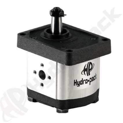 product Group 20 gear motor, 16 cc/rev, reversible , European 4 bolt flange , 1:8 tapered shaft , flanged ports image thumb