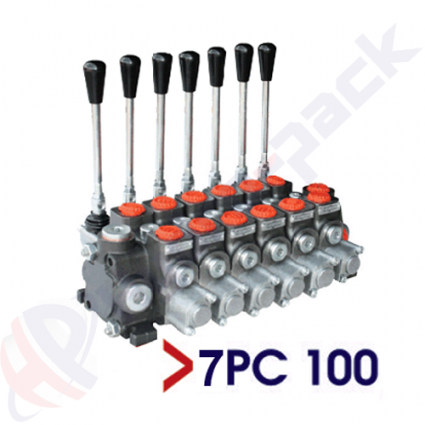 product 100 liter sectional control valve, 7PC100 , seven spools , G 3/4" , open center spool image thumb