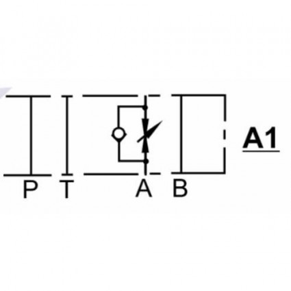 product NG6 (CETOP 3) modular flow control valve, MTC 02 A , 30 L/min, A port image thumb