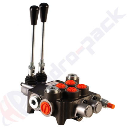 product Supapă de control monobloc de 80 litri, 2P80, două bobine, G 1/2" , bobină centrală deschisă image thumb