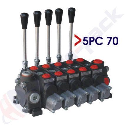 product Секционен контролен клапан 70 литра, 5PC70 , 5 макари , G 1/2" , open center макара image thumb